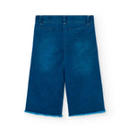 Jeans gamba dritta con applicazioni floreali