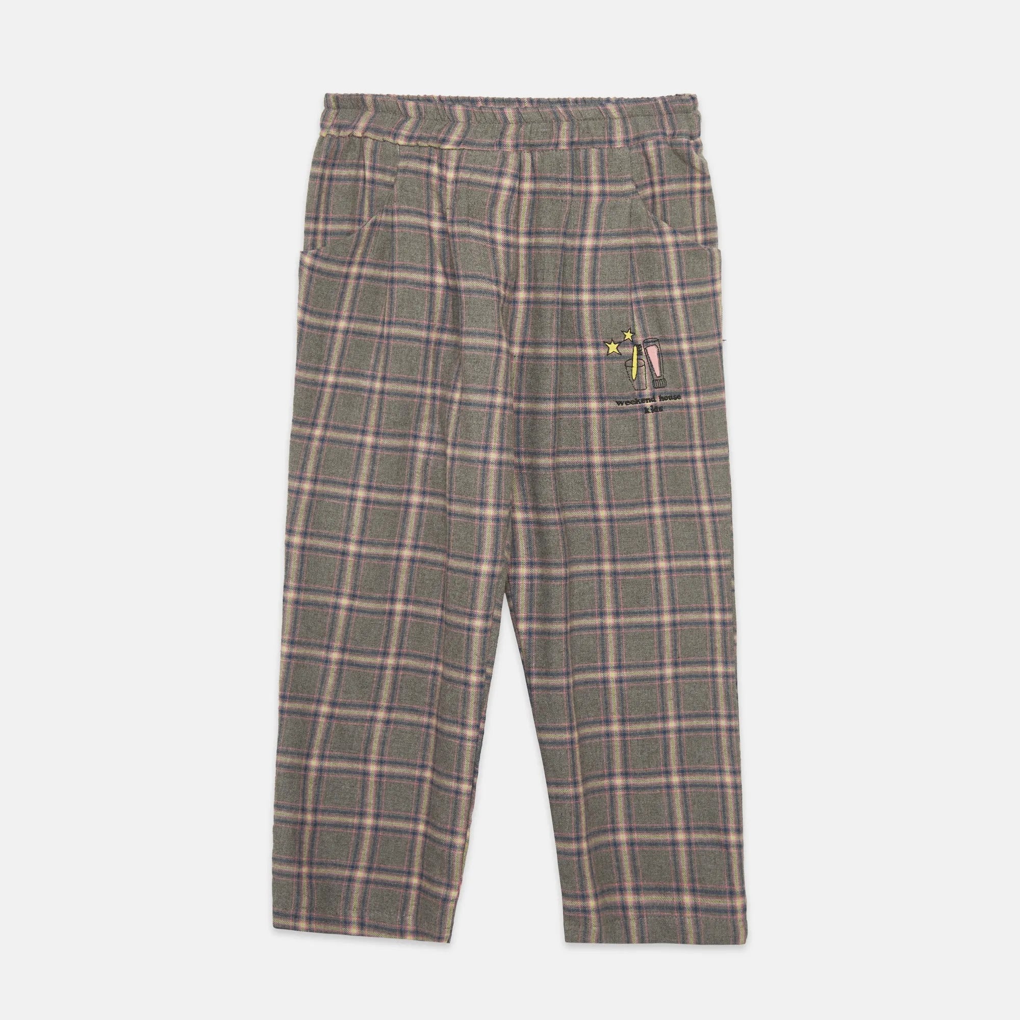 Pantalone carota ‘magic toothbrush’ tartan