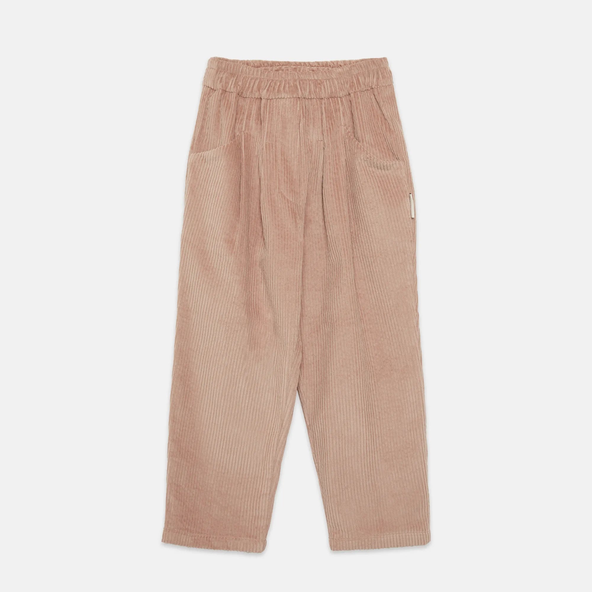 Pantalone carota velluto a coste rosa ‘magic toothbrush’