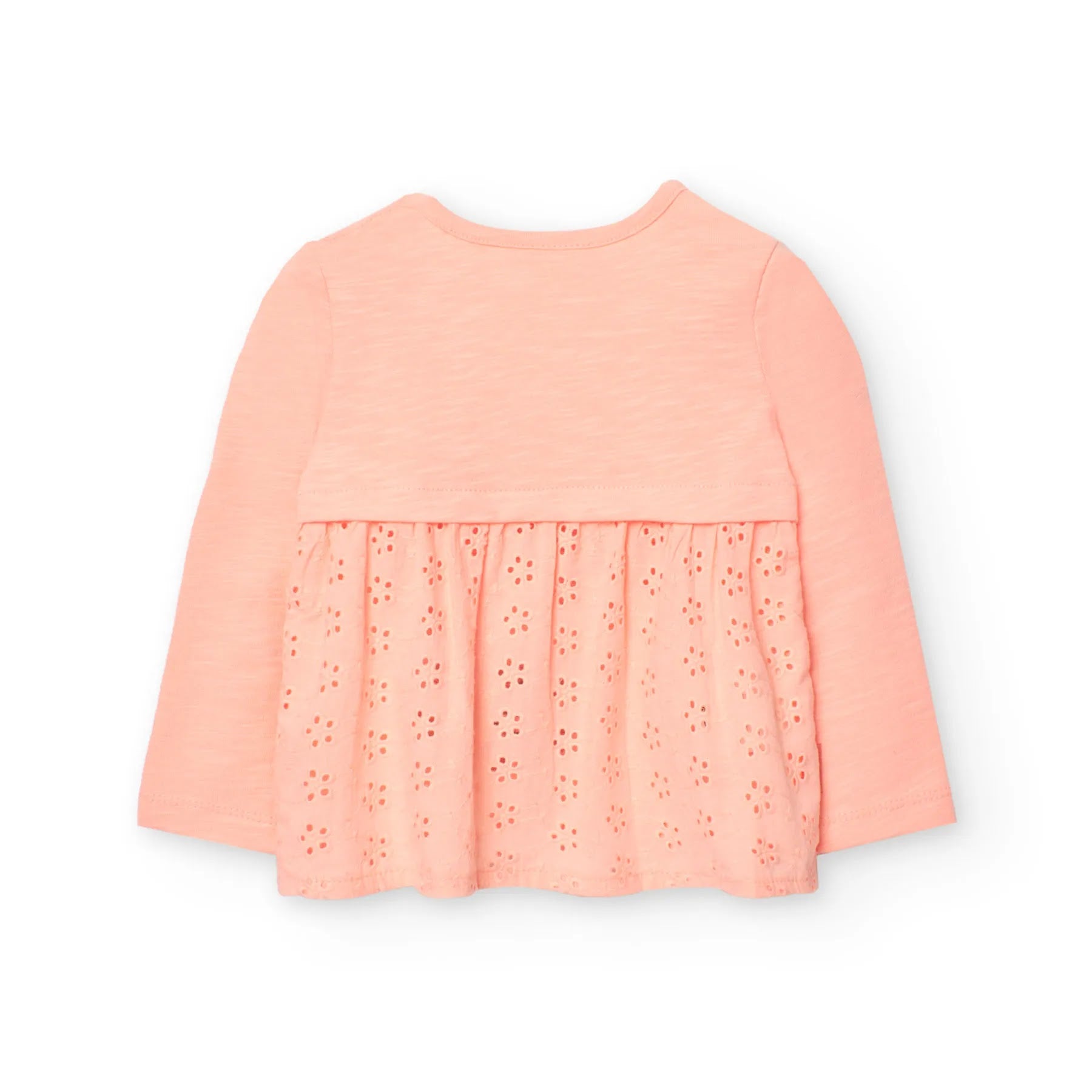 T-shirt manica lunga con retro san gallo rosa
