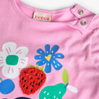 T-shirt manica lunga malva
