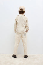 Camicia velluto a coste chiara