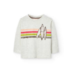 T-shirt manica lunga mélange