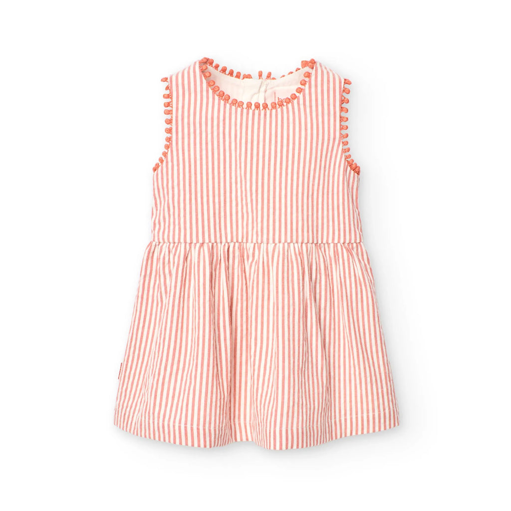 Vestito a righe giromanica