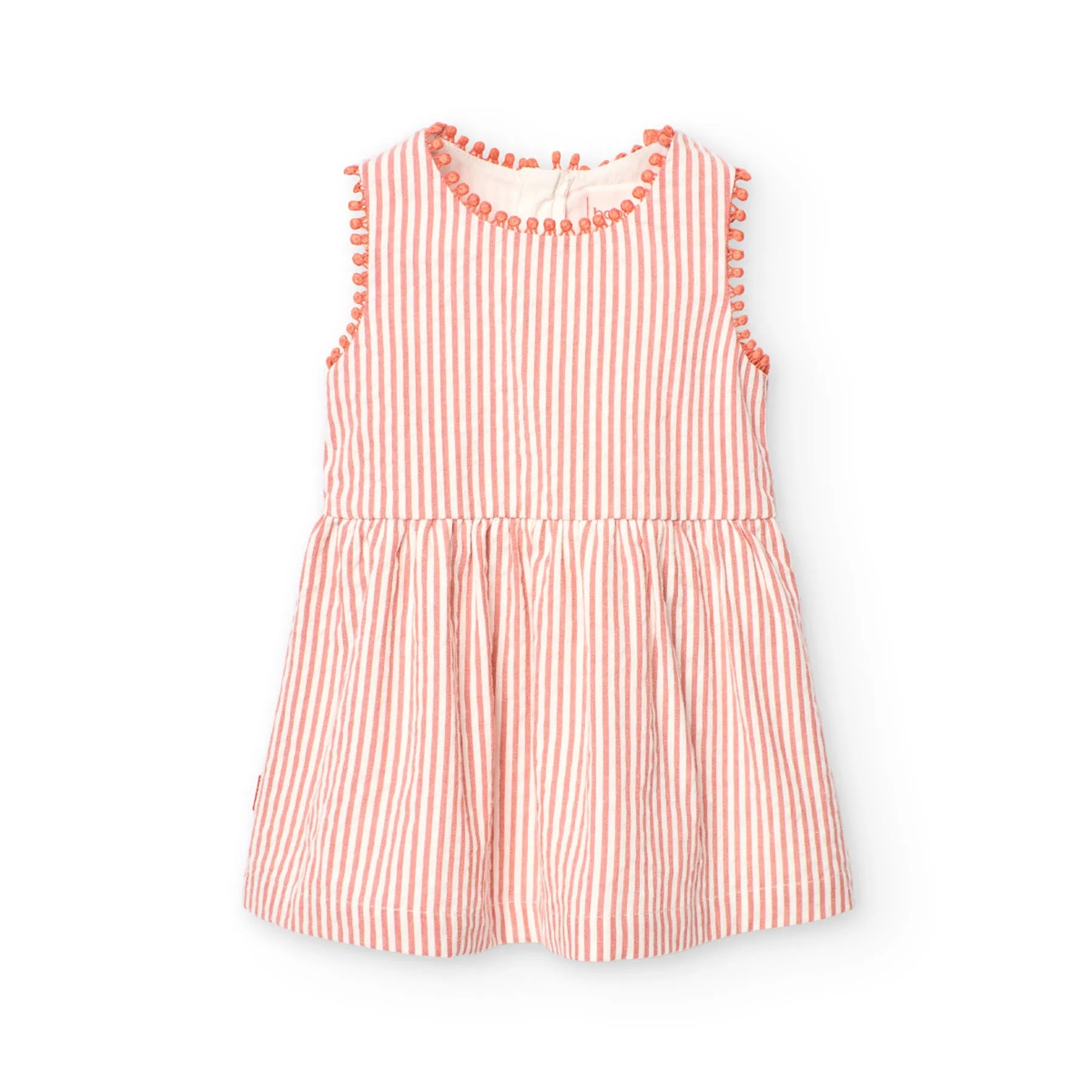 Vestito a righe giromanica