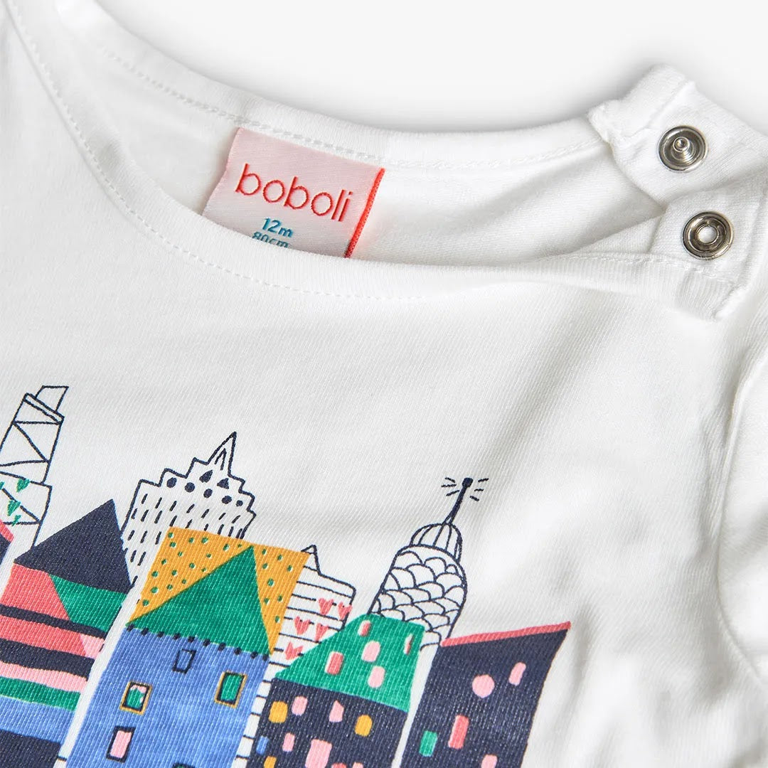 Maglietta manica lunga ‘bright city’