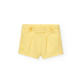 Shorts giallo con bottoni