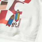 T-shirt mezza manica tropical bianco