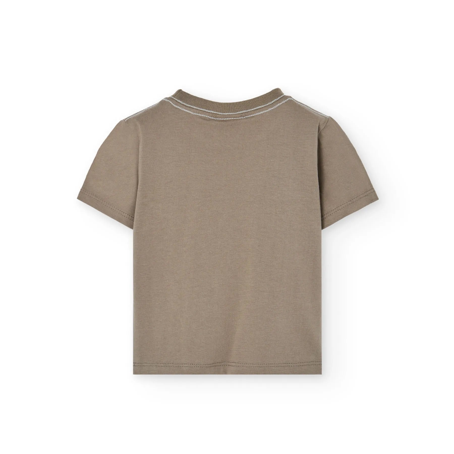 T-shirt mezza manica kaki canoe e surf