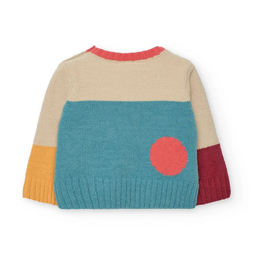 Maglione bambina maniche colorate