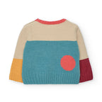 Maglione bambina maniche colorate