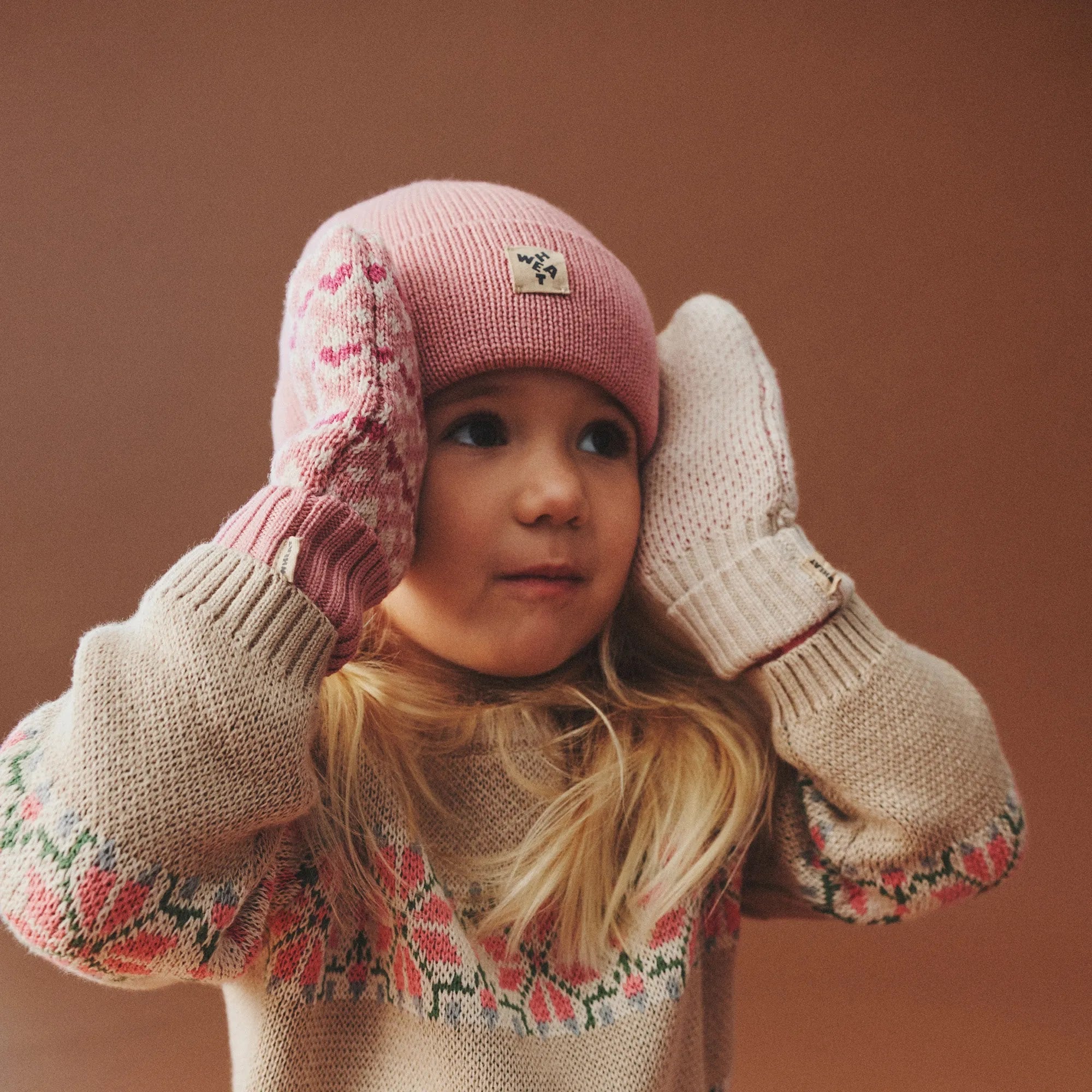 Maglione girocollo jacquard Alberte