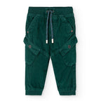 Pantaloni velluto verdi bambino