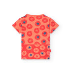 T-shirt mezza manica gialla/rosa/rossa