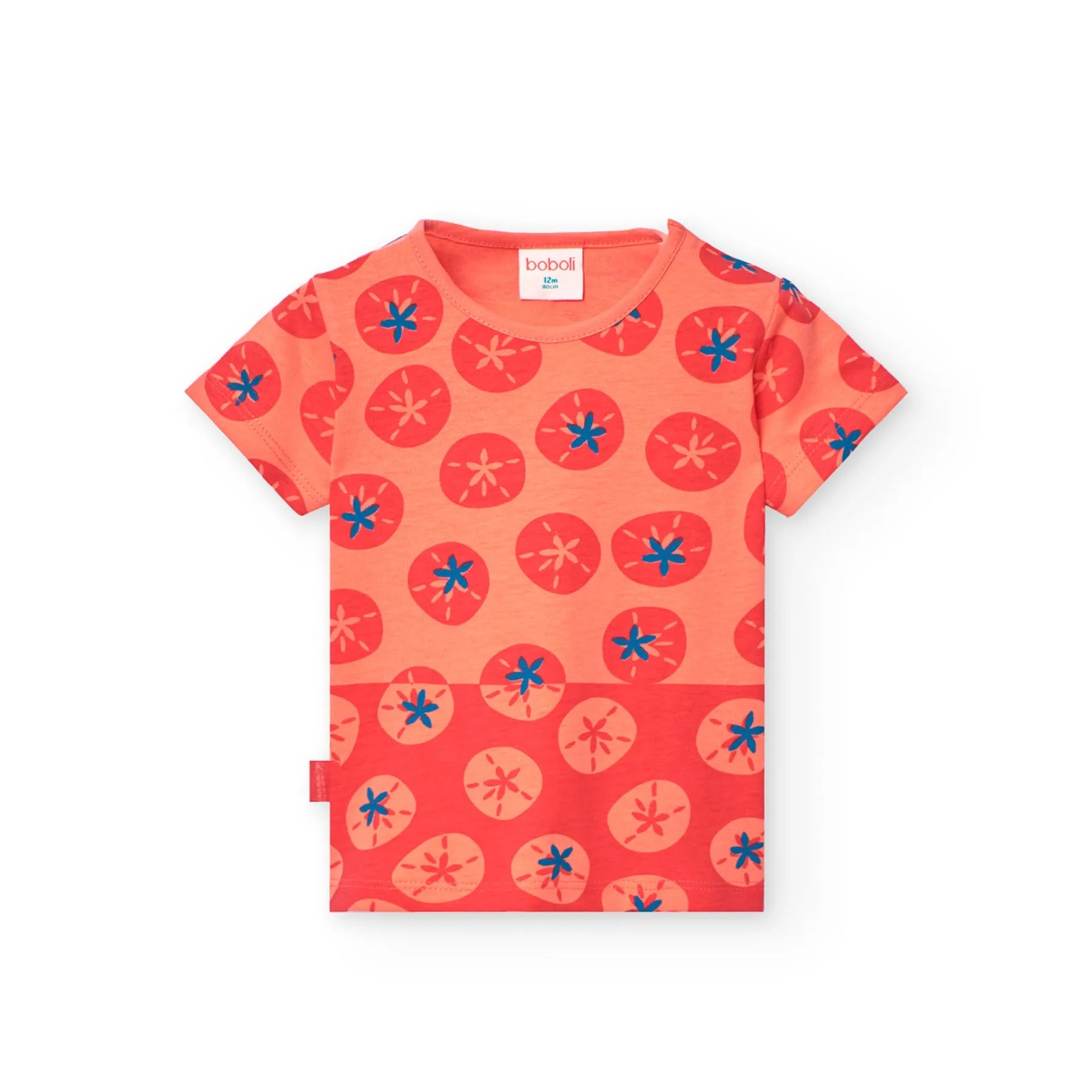 T-shirt mezza manica gialla/rosa/rossa
