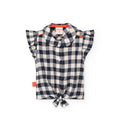 Camicia a quadri giromanica e nodo quadri