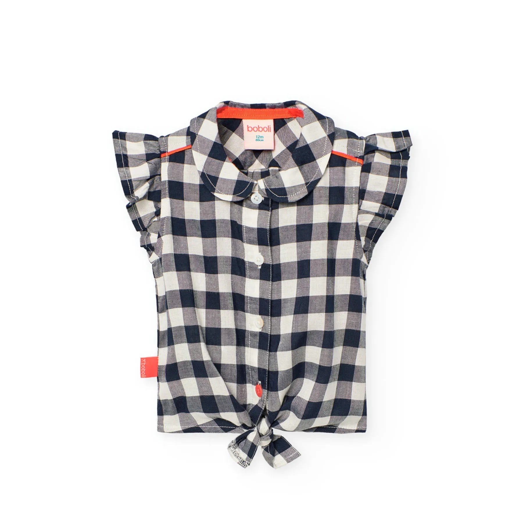 Camicia a quadri giromanica e nodo quadri