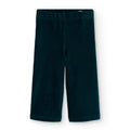 Pantaloni linea dritta velluto a coste verde