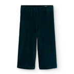 Pantaloni linea dritta velluto a coste verde