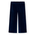 Pantaloni velluto a palazzo indaco