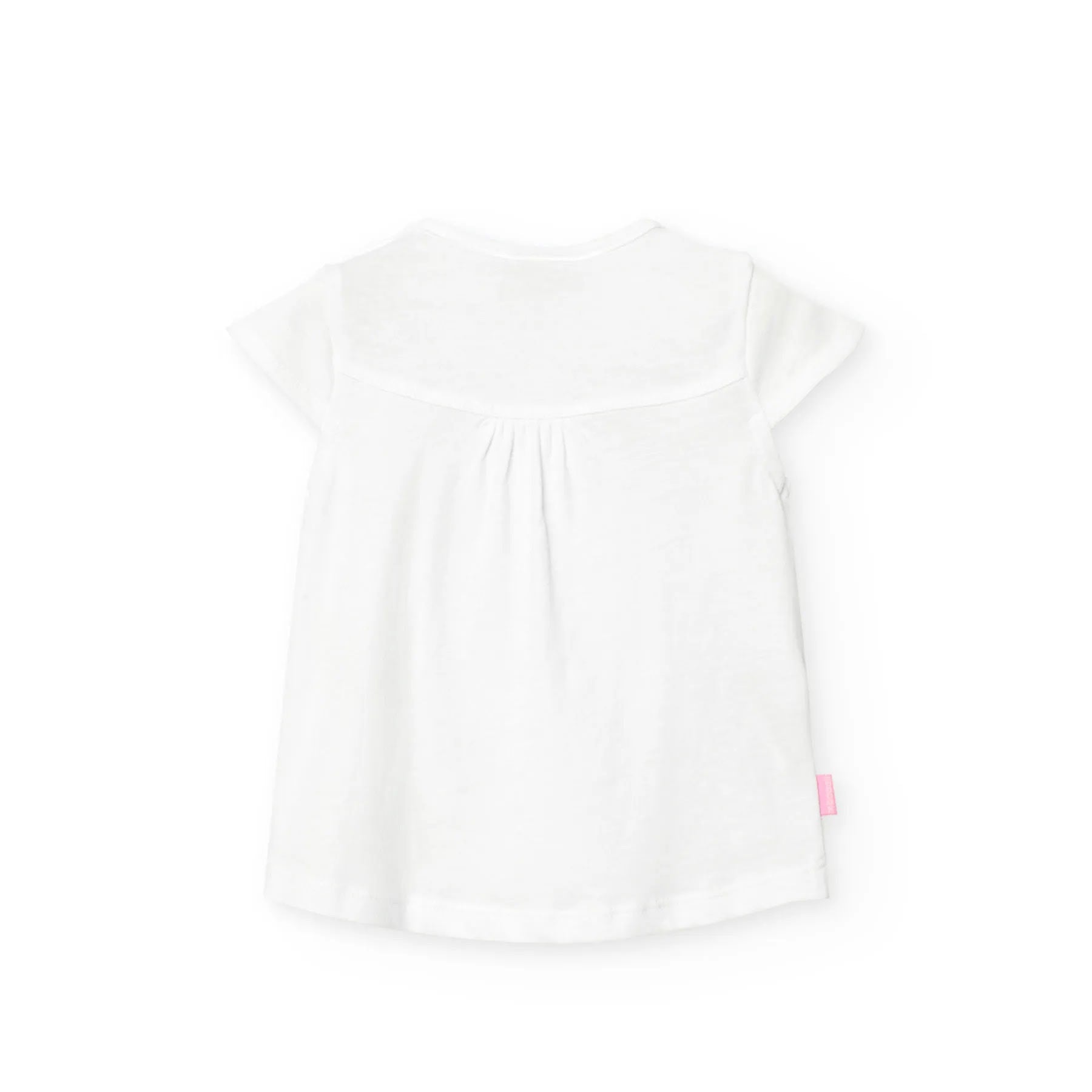 T-shirt mezza manica frutta bianco