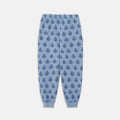 Pantaloni della tuta stampa mele azzurro chiaro