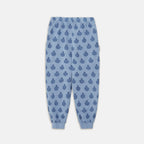 Pantaloni della tuta stampa mele azzurro chiaro