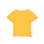 T-shirt mezza manica a costine