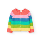 Cardigan tricot a righe
