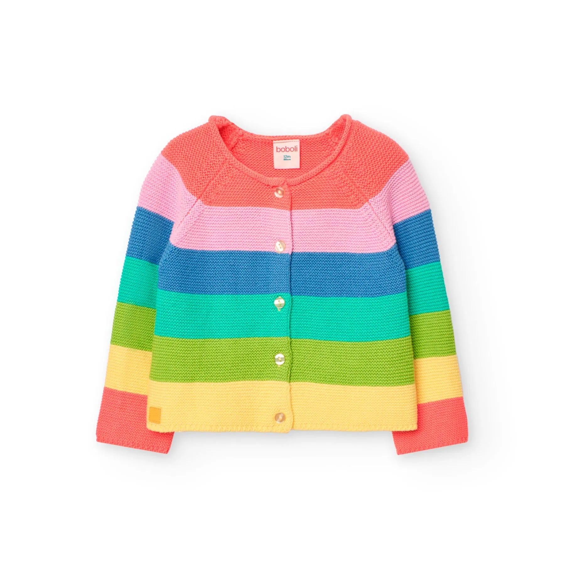 Cardigan tricot a righe