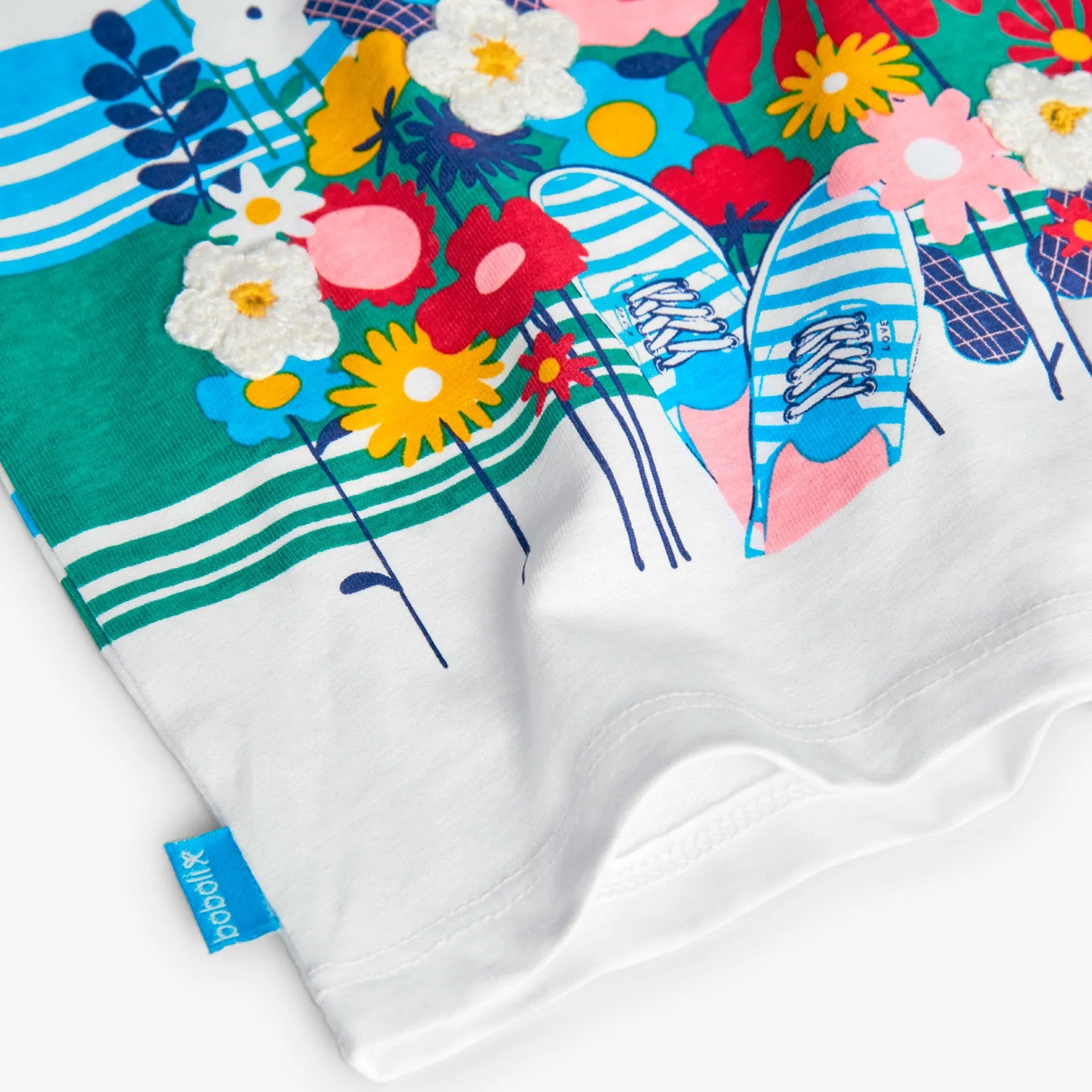T-shirt manica lunga smell of my world bianco