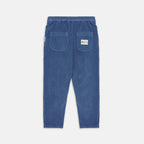 Pantalone basic velluto a coste blu