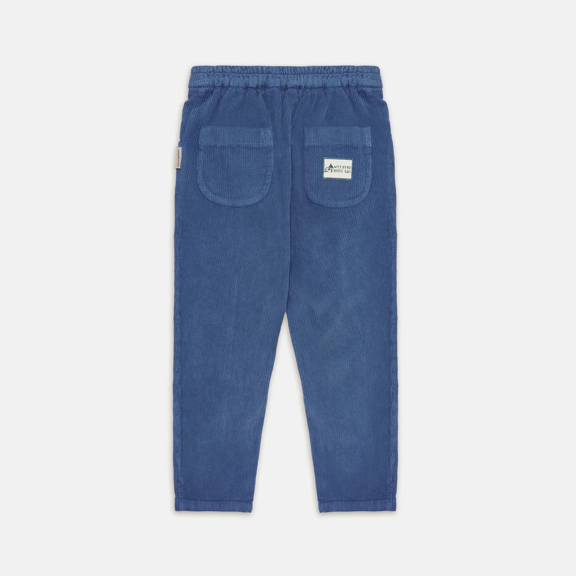 Pantalone basic velluto a coste blu