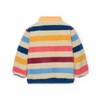 Giacca calda a righe colorate
