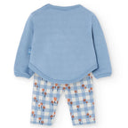Completo maglia e pantalone floreale