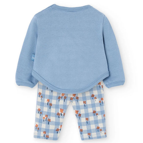 Completo maglia e pantalone floreale
