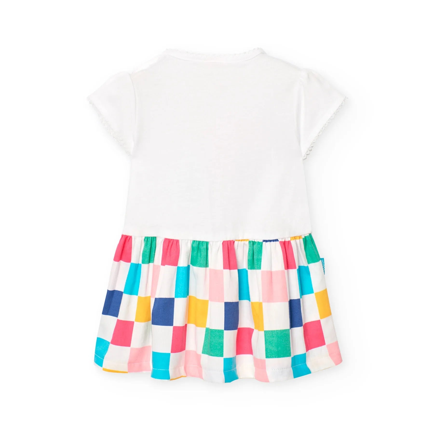 Vestito mezza manica scacchi colorati