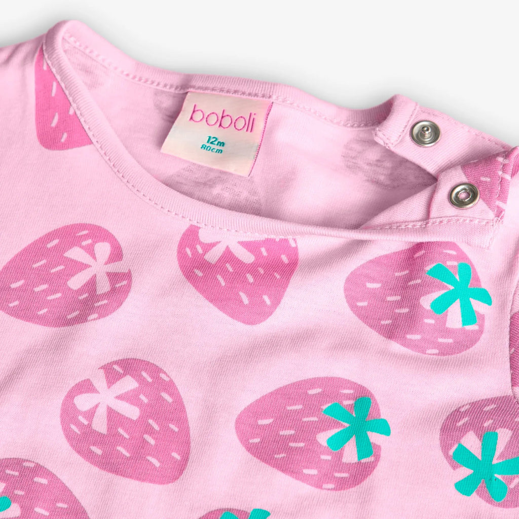T-shirt mezza manica gialla/rosa/rossa