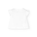 Completo t-shirt giromanica con culotte vichy rosa