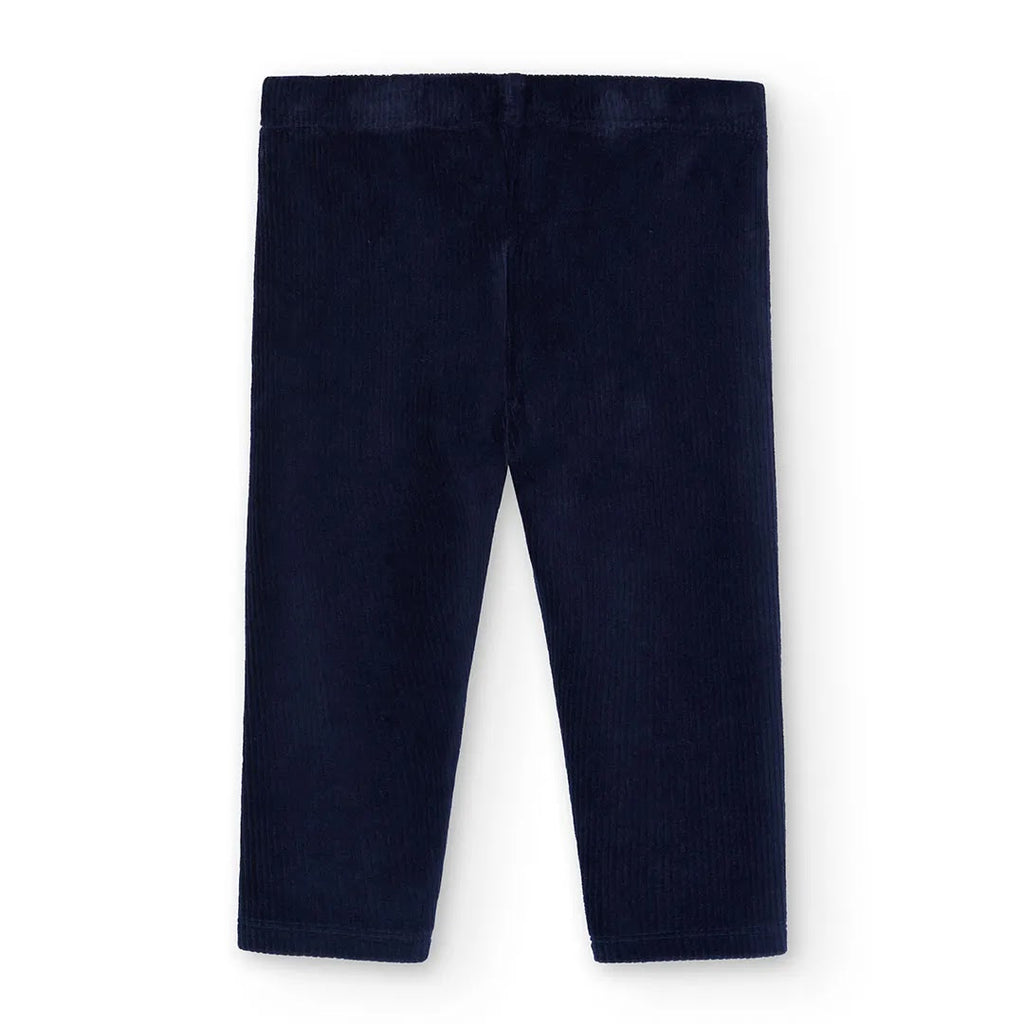 Leggings velluto a coste blu