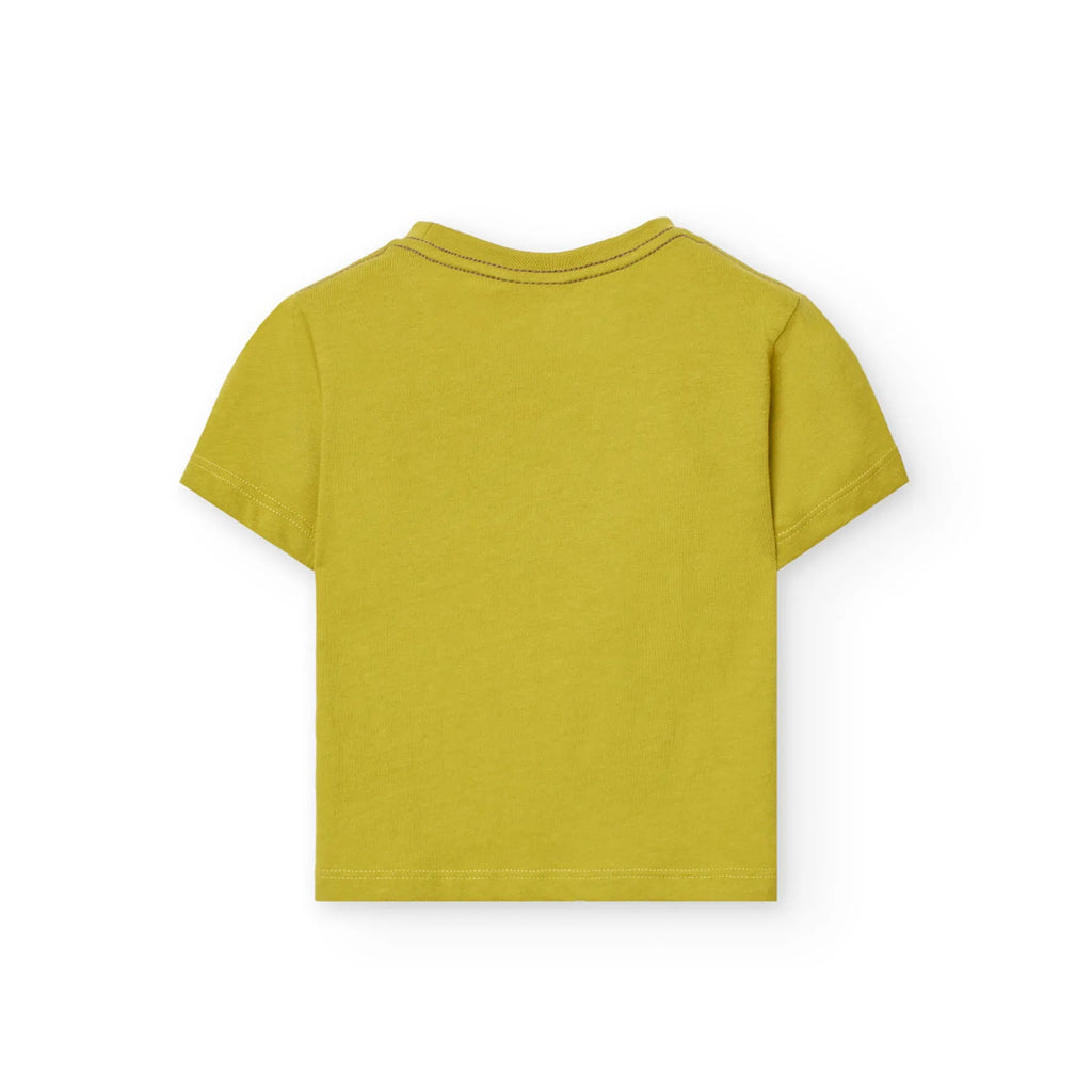 T-shirt mezza manica zaino in spalla verde cactus
