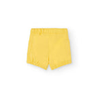 Completo t-shirt mezza manica e pantaloncini gialli