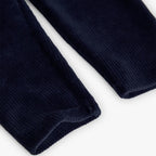 Leggings velluto a coste blu