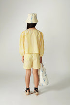 Blusa a righe gialle con logo Weekend