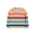 Maglione girocollo bambino righe colorate