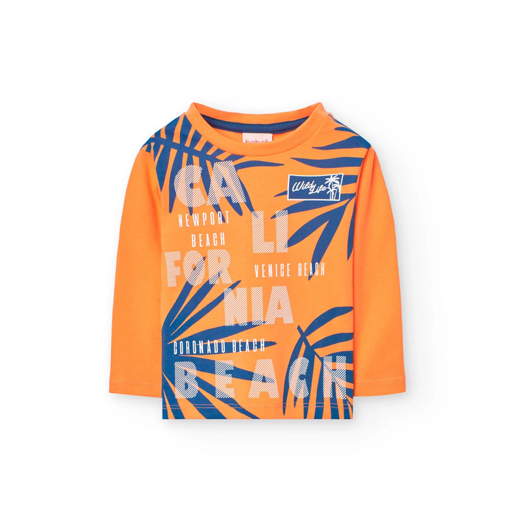 T-shirt manica lunga arancione