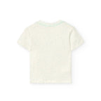 T-shirt mezza mancia maggiolino bianco