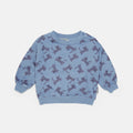 Felpa per bambino con gatti blu pastello
