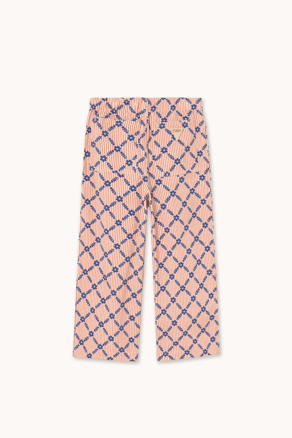 Pantalone a quadri floreali