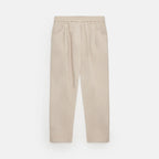 Pantaloni forma carota Topo